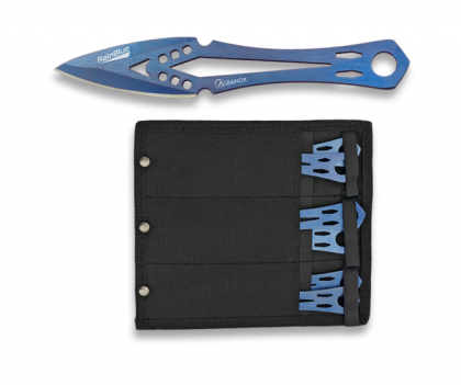 Set 6 cutite de aruncat Albainox RAINBLUE 15-5 cm