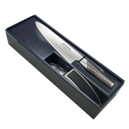 Set de început: cuțit bucătar G-2 + ascuțitor MinoSharp | Global G-2220GB
