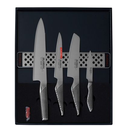 Set global de 4 cutite + banda magnetica