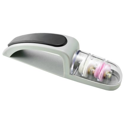 Ascuțitoare ceramică cu apă MinoSharp PLUS 440, gri și negru