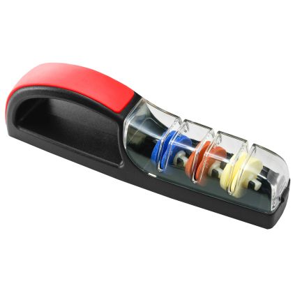 MinoSharp PLUS 3 Ascuțitor cu apă ceramică 550, negru și roșu