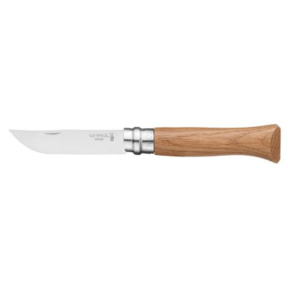 Cutit de buzunar N°08, inox, 8,5cm, "Tradition Luxe", Oak - Opinel