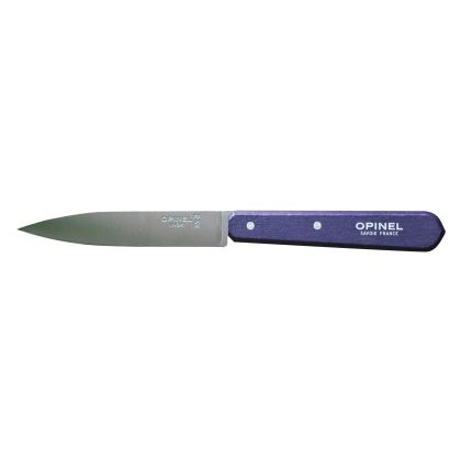 Cutit pentru decojit N°112, inox, 10cm, "Les Essentiels", Purple - Opinel