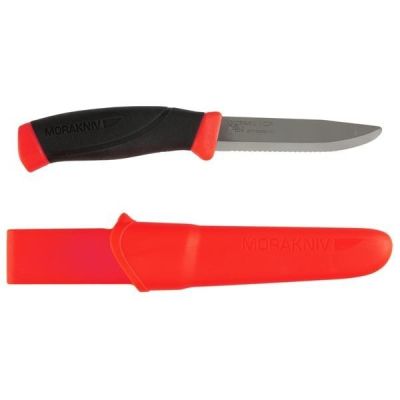 Cuţit Morakniv Companion cu lamă zimţată si varf tesit