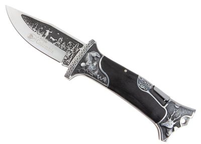 Briceag Vanatoare BHC N-064APS teaca piele naturala.