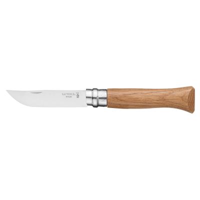 Cutit de buzunar N°08, inox, 8,5cm, "Tradition Luxe", Oak - Opinel