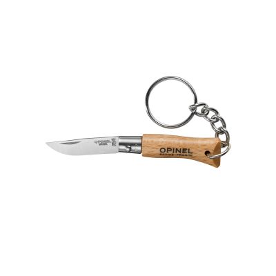 Cutit breloc N°02, inox, 3,5cm, "Tradition Inox", Stainless Steel - Opinel