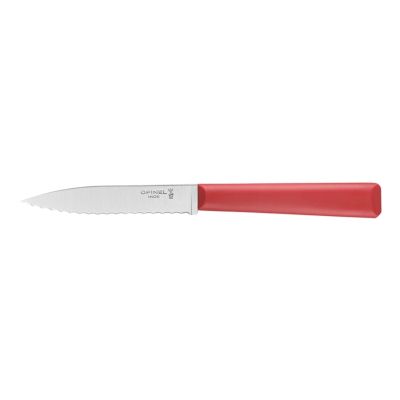 Cutit cu lama serata N°313, inox, 10cm, "Les Essentiels", Red - Opinel