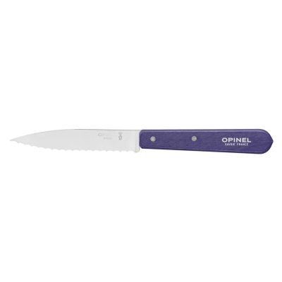 Cutit cu lama serata N°113, inox, 10cm, "Les Essentiels", Purple - Opinel