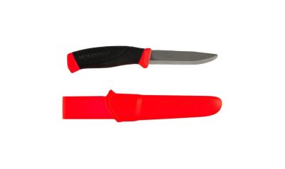 Cuţit Morakniv Companion cu lamă zimţată si varf tesit