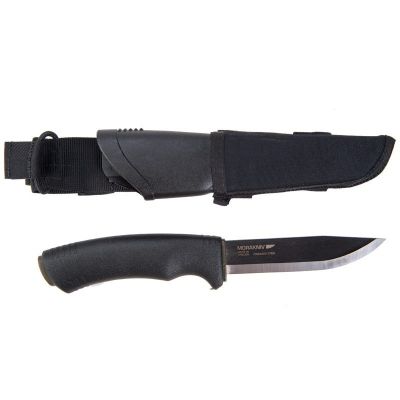 Cutit Morakniv Bushcraft Expert cu teaca Tactical Black,sistem Molle