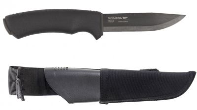 Cutit Morakniv Bushcraft Expert cu teaca Tactical Black,sistem Molle