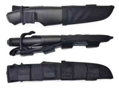 Cutit Bushcraft Black SRT cu sistem MOLLE