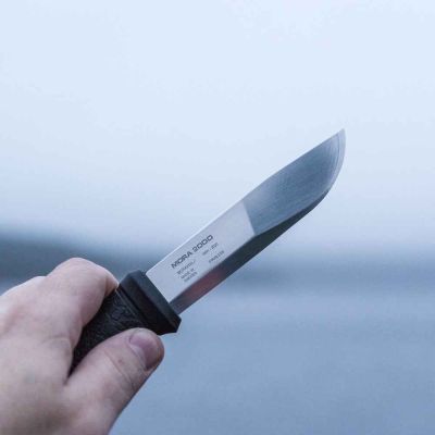 Cutit Morakniv 2000 bushcraft, BLACK EDITIE ANIVERSARA 130 ANI