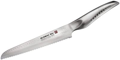 Un set de 4 cuțite Global SAI într-un bloc alb GKB-52