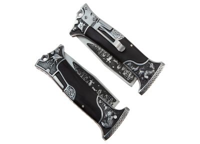 Briceag Vanatoare BHC N-064APS teaca piele naturala.