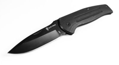 Briceag Elite Force EF 166, Otel inoxidabil/G10, 20 cm, Negru