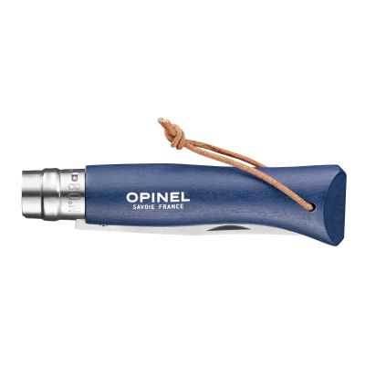 Cutit de buzunar N°08, inox, 8,5cm, "Colorama", Dark Blue - Opinel