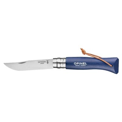 Cutit de buzunar N°08, cu teaca, inox, 8,5cm, "My first", Blue - Opinel