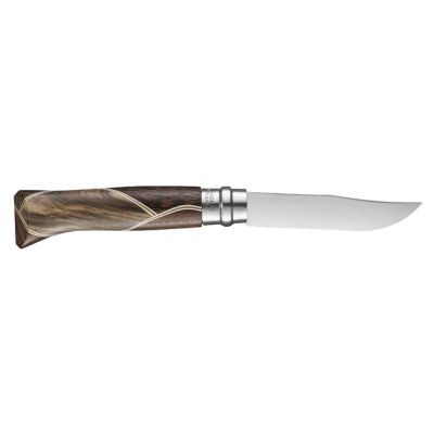 Cutit de buzunar N°08, inox, 8,5 cm, "Tradition Luxury", Chaperon - Opinel