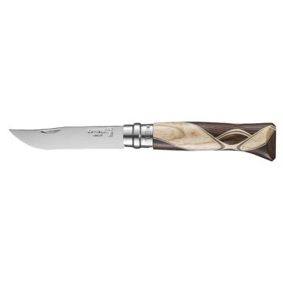 Cutit de buzunar N°08, inox, 8,5 cm, "Tradition Luxury", Chaperon - Opinel