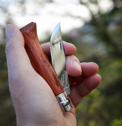 Cutit de buzunar N°06, inox, 7cm, "Tradition Luxe", Padouk - Opinel