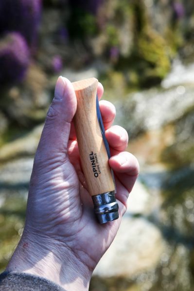Cutit de buzunar N°09, inox, 9cm, blister, "Tradition Inox" - Opinel