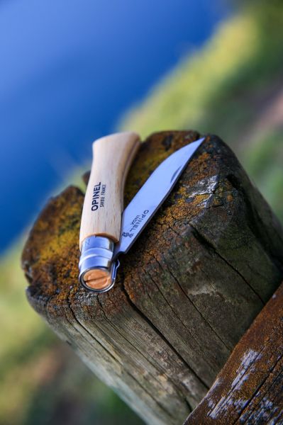 Cutit de buzunar N°10, inox, 10cm, blister, "Tradition Inox" - Opinel