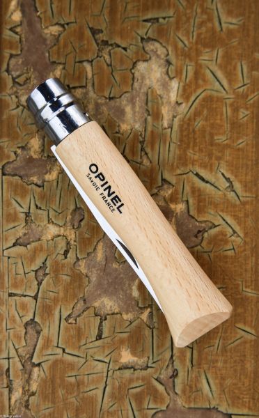 Cutit de buzunar N°10, inox, 10cm, blister, "Tradition Inox" - Opinel