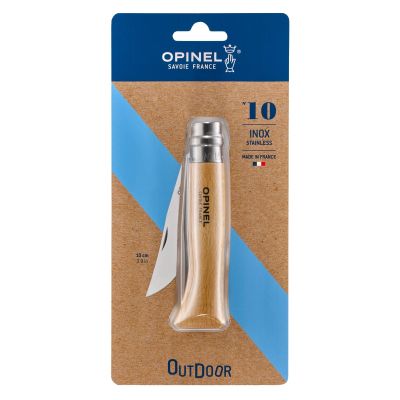 Cutit de buzunar N°10, inox, 10cm, blister, "Tradition Inox" - Opinel