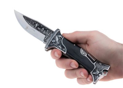 Briceag Vanatoare BHC N-064APS teaca piele naturala.
