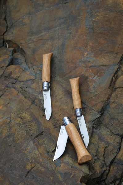 Cutit de buzunar N°08, inox, 8,5cm, "Tradition Luxe", Oak - Opinel