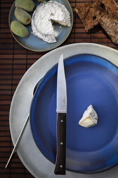 Set 4 cutite de masa, inox, 11cm, "Facette", Dark Ash - Opinel