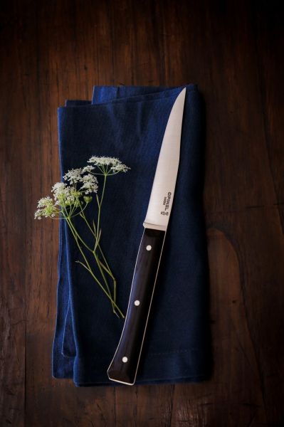 Set 4 cutite de masa, inox, 11cm, "Facette", Dark Ash - Opinel