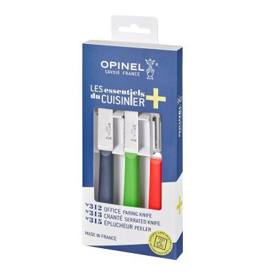 Set cutite 3 piese, inox, "Les Essentiels" - Opinel
