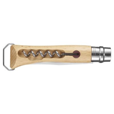 Cutit de buzunar N°10 cu tirbuson si teaca , inox, 10cm - Opinel