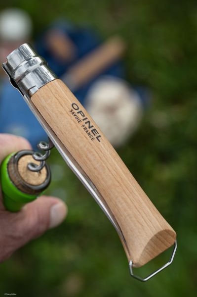 Cutit de buzunar N°10 cu tirbuson si teaca , inox, 10cm - Opinel