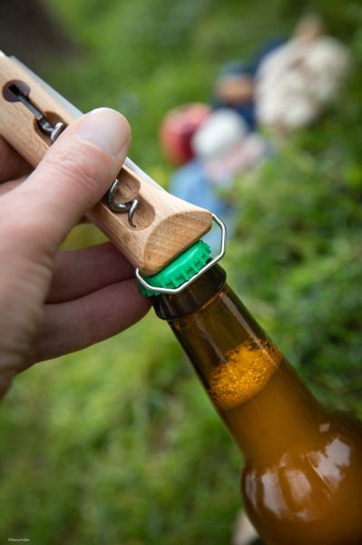 Cutit de buzunar N°10 cu tirbuson si teaca , inox, 10cm - Opinel