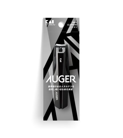 Unghiera marime M Standard neagra din inox, Kai Japonia - Seria AUGER