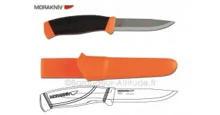 Cuţit Morakniv Companion, Heavy Duty Orange, Hi-Vis (C)