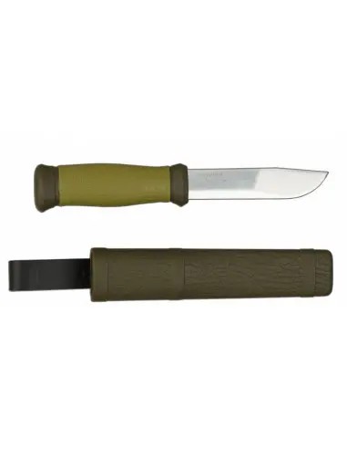 Cutit Morakniv 2000 bushcraft, verde