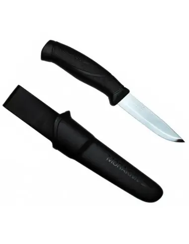 Cuţit Morakniv Companion, Heavy Duty BLACK cu lama groasă din INOX