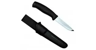 Cuţit Morakniv Companion, Heavy Duty BLACK cu lama groasă din INOX