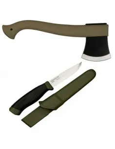 CBS25 Set cutit Morakniv companion heavy duty si topor