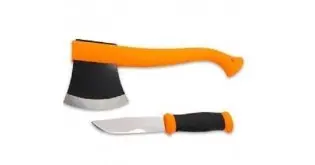 CBS23 Set cutit Morakniv 2000 portocaliu si topor