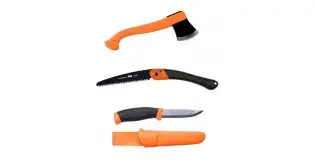 CBS30 Set topor,cutit Morakniv si fierastrau Bahco
