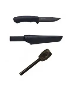 CBS52 Set cutit Morakniv Bushcraft Black si amnar