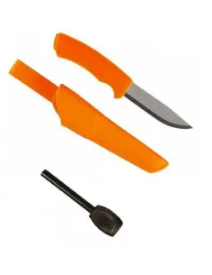 CBS53 Set cutit Morakniv Bushcraft Orange si amnar