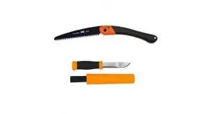 CBS59 Set cutit Morakniv 2000 si fierastrau bushcraft Bahco