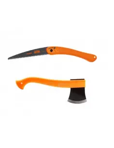 CBS91 Set topor si fierastrau bushcraft orange Morakniv/Bahco